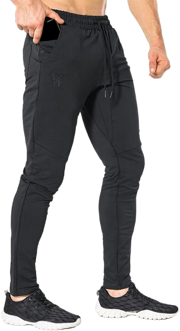 ZENWILL Cremallera Jogger Gym Pantalones Deportivos Cómodos