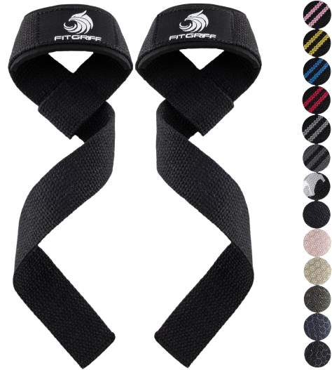Fitgriff® Straps Gym – Correas Levantamiento de Pesas para Lifting