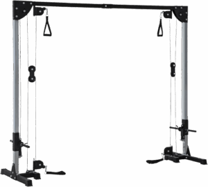 Estación de musculación doble polea cable Crossover tornillo de tornillo