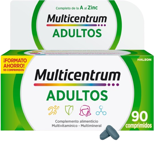 Multicentrum Complemento Alimenticio Multivitamínico y Multimineral para Adultos